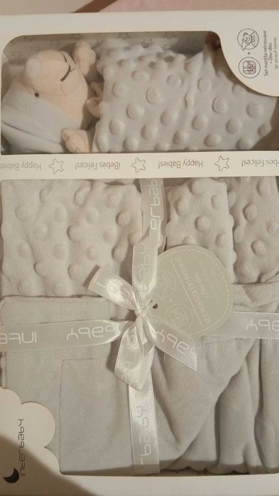 Manta bébe com doudou