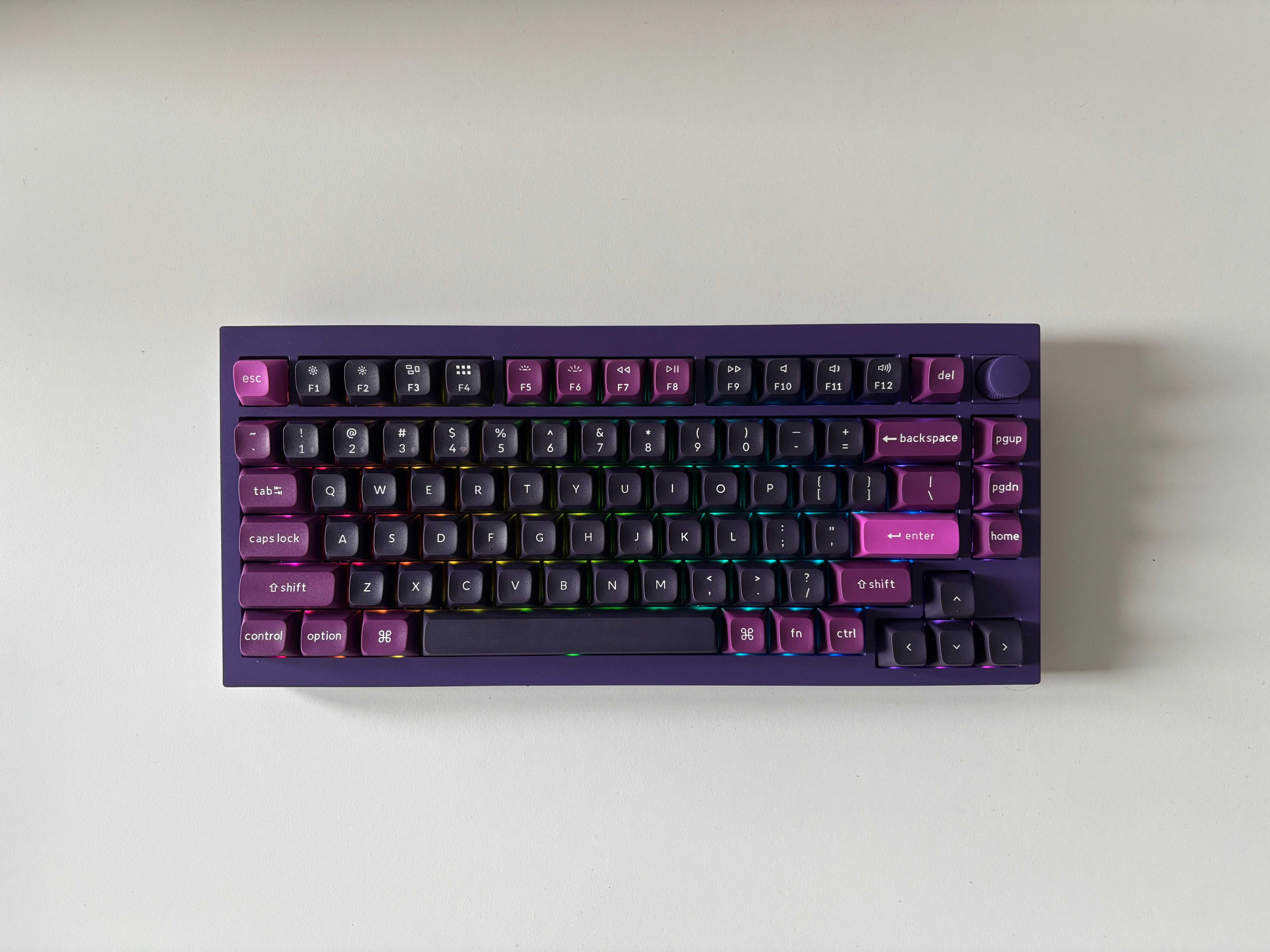 Klawiatura mechniczna Keychron Q1M-V1 MacOS Windows Podświetlana Metal