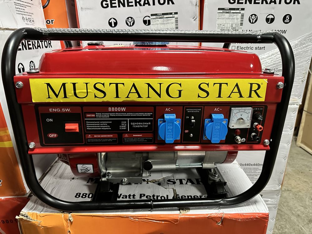 Увага !Генератор Mustang бензогенератор  3.5 кВт мідь