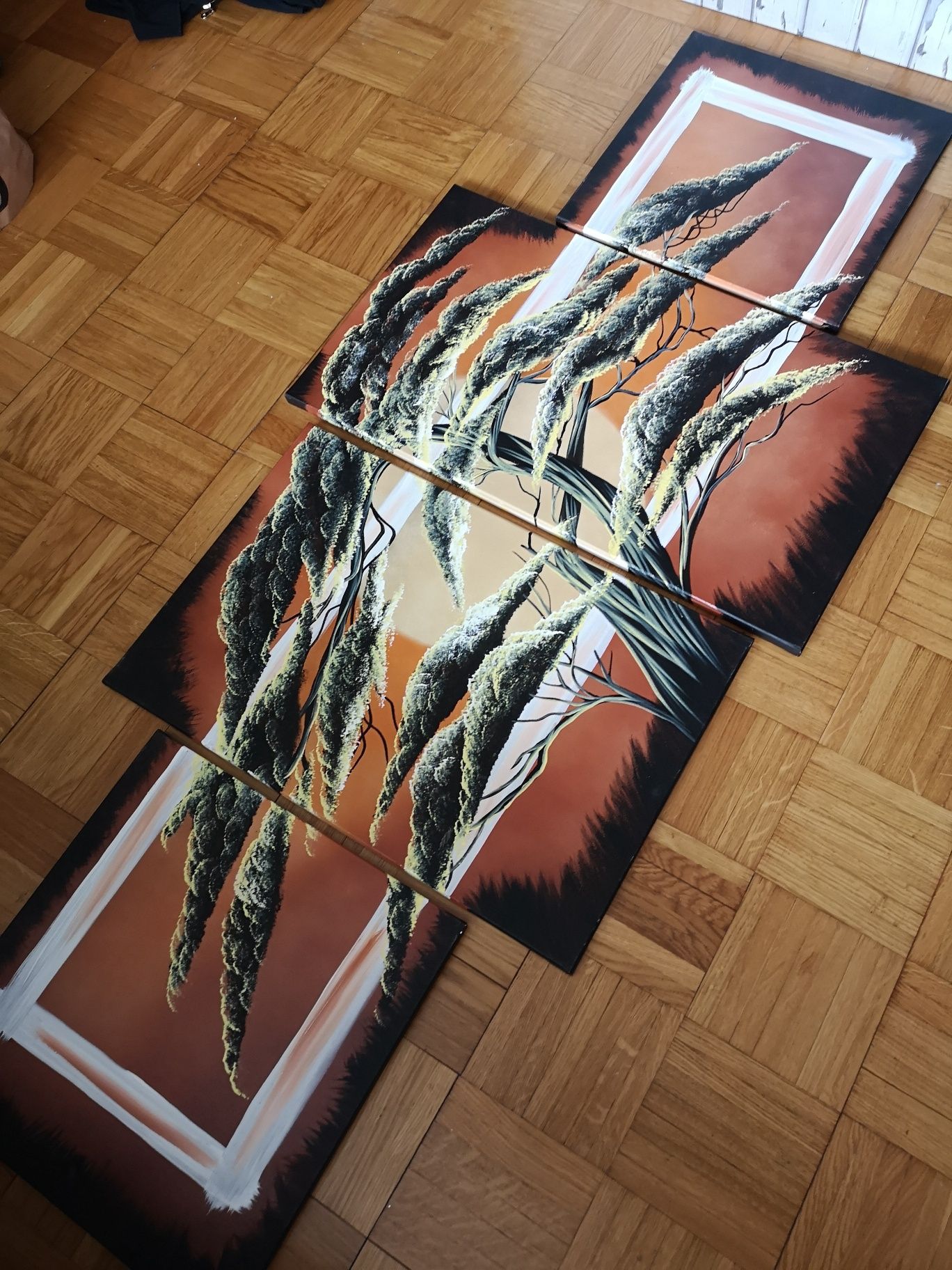 Obraz drzewo bonzai 4 częściowy