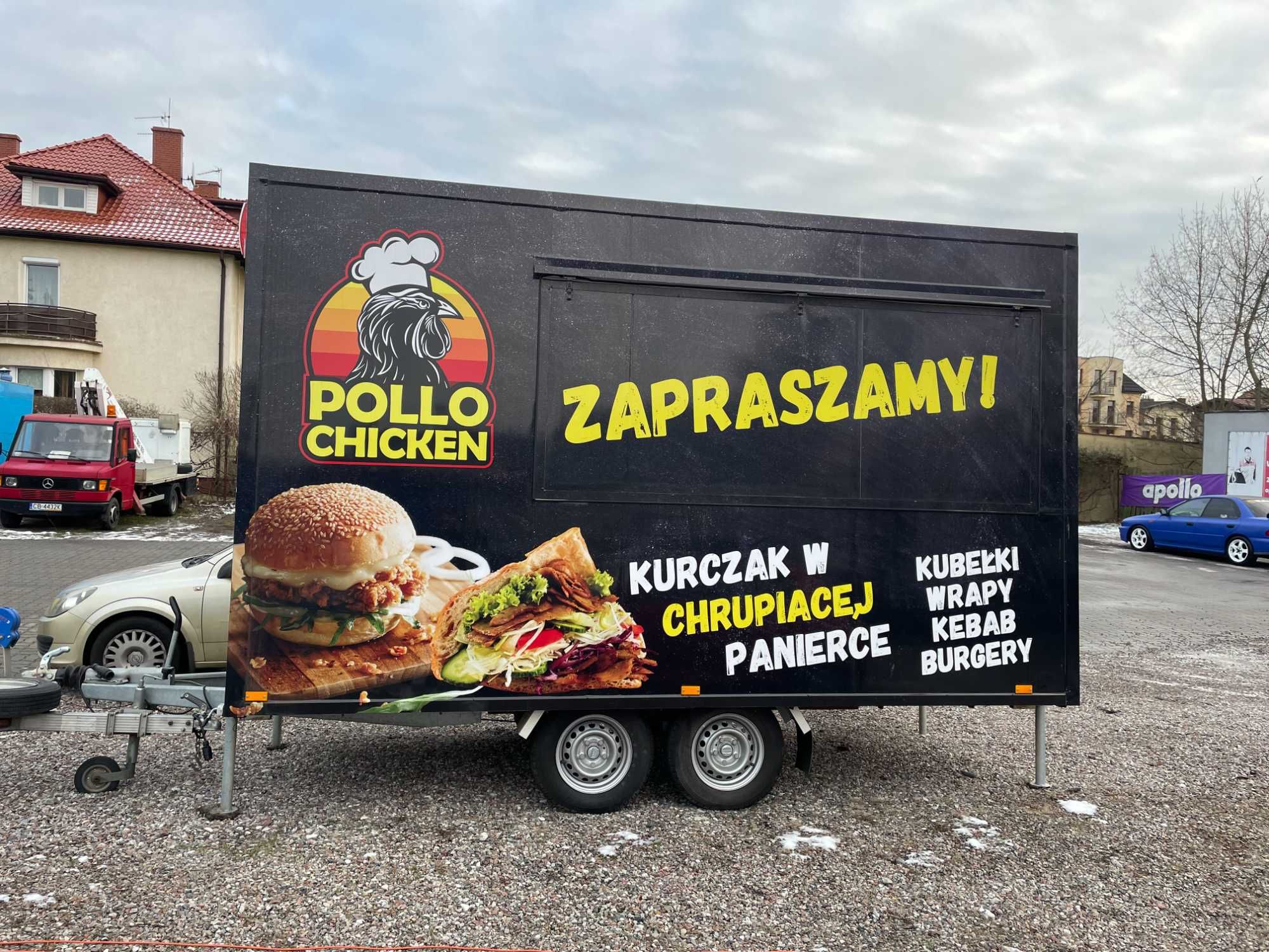 Przyczepa gastronomiczna w pełni wyposażona