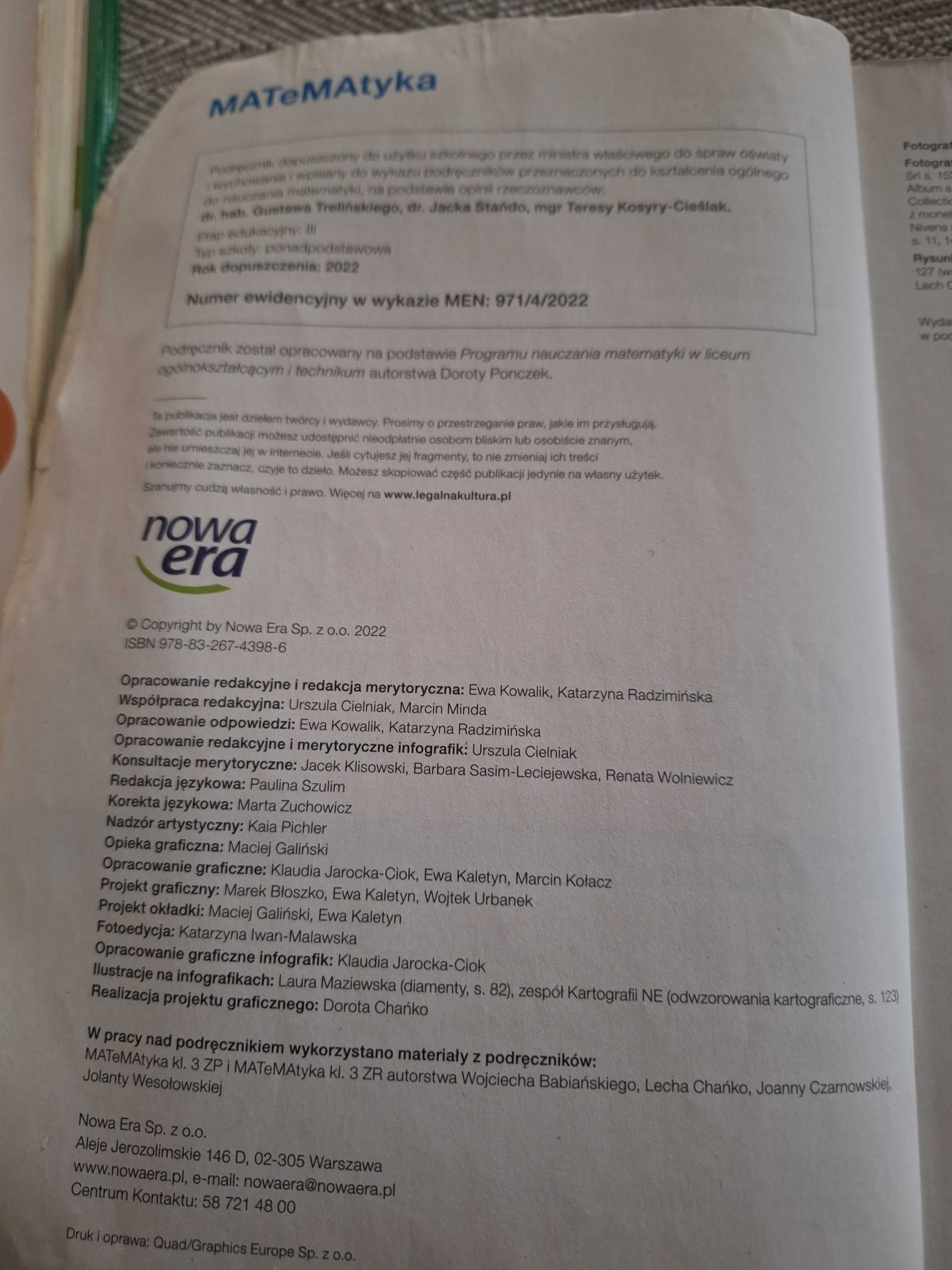 Matematyka 4 dla liceum i technikum