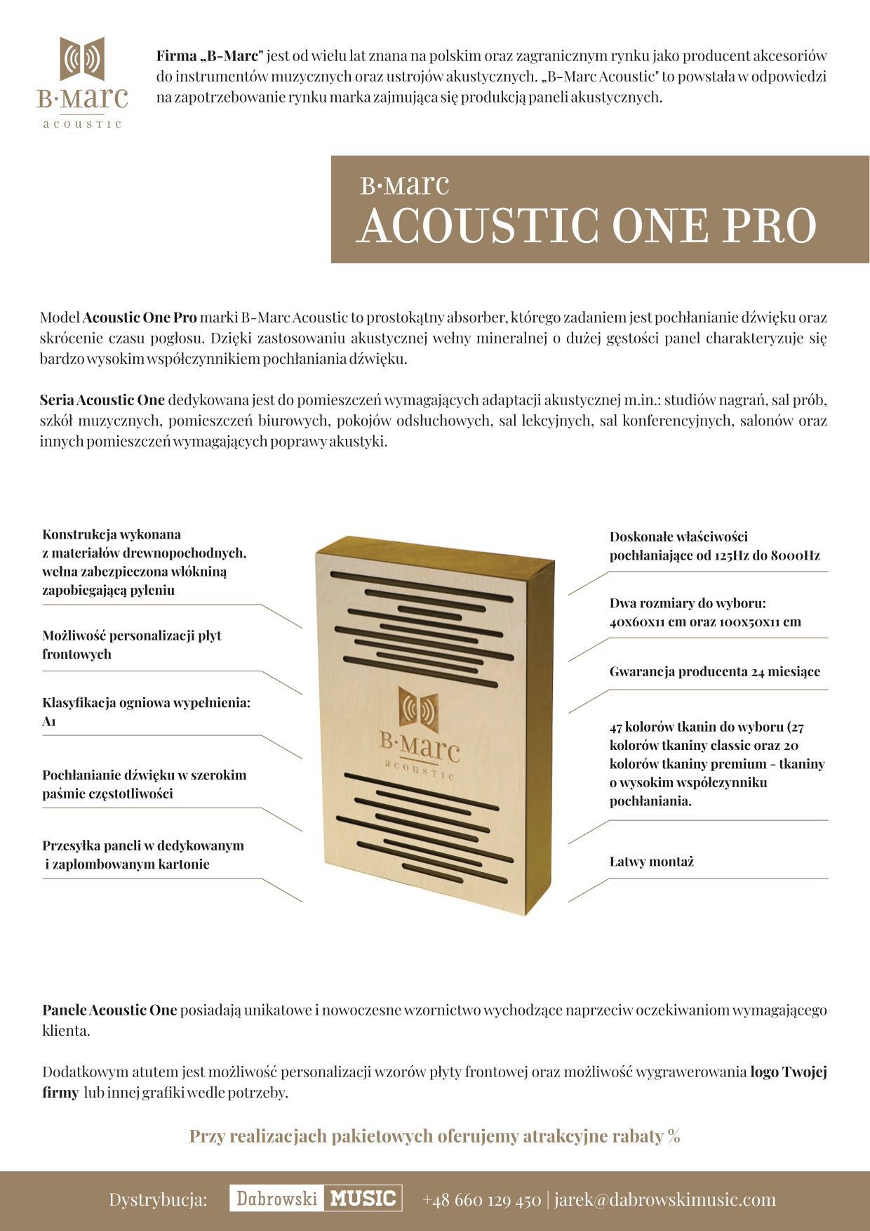 Panele / ustroje akustyczne Premium - B-Marc Acoustic