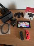 Nintendo Switch (V2) com Dock e Carregador, JoyCons, Grip, Acessorios