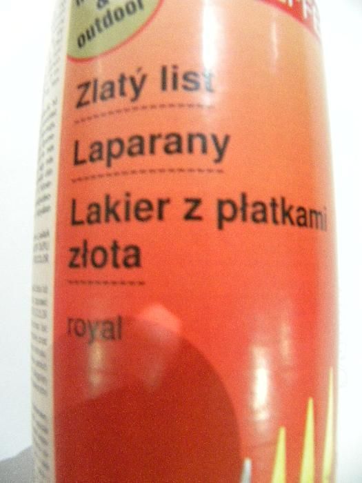 Profesjonalny lakier ,efekt złota , nieścieralny , idealny do kamienia