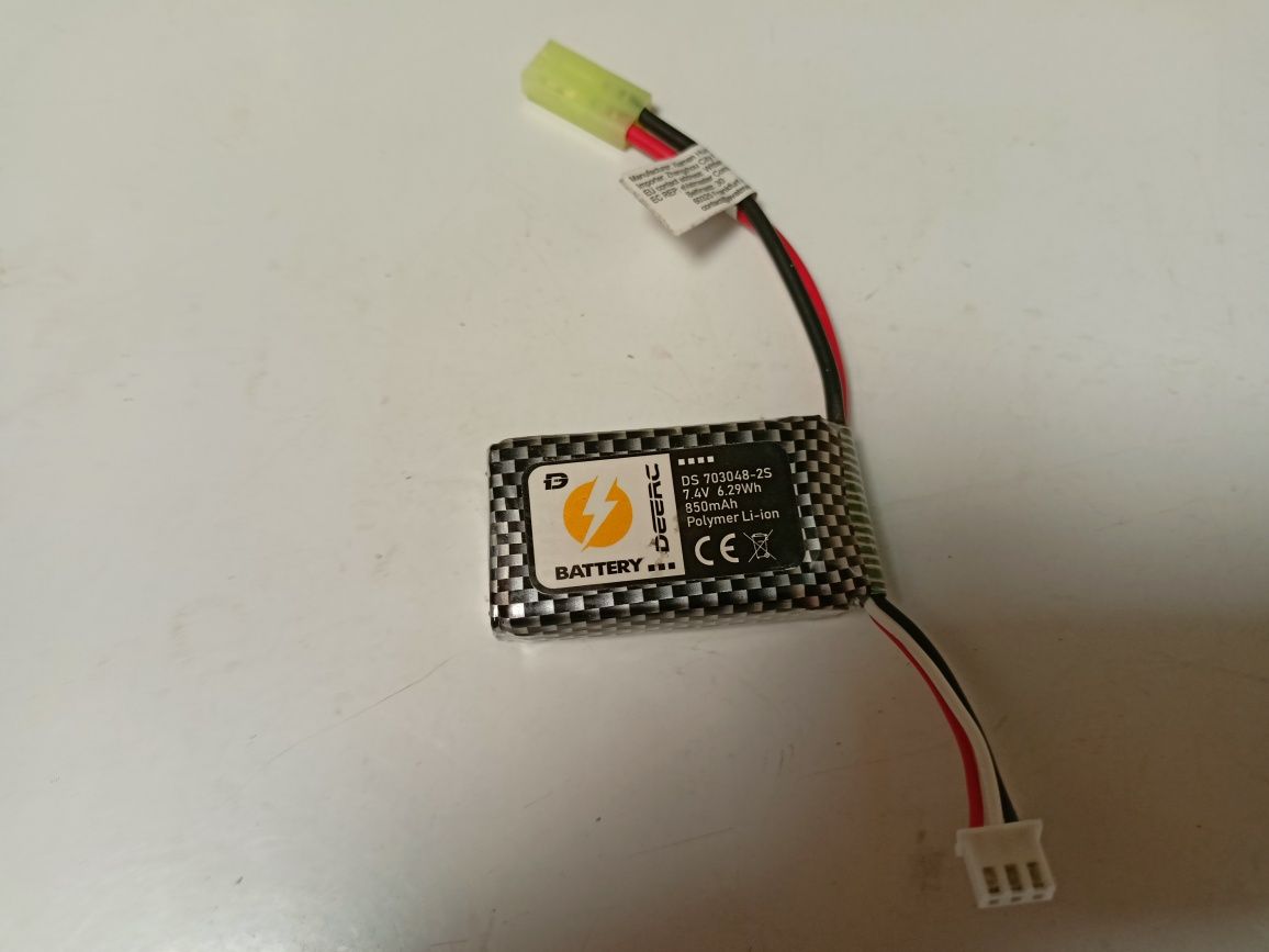 Akumulator RC 850 mAh 7.4 v deerc ,Overmax