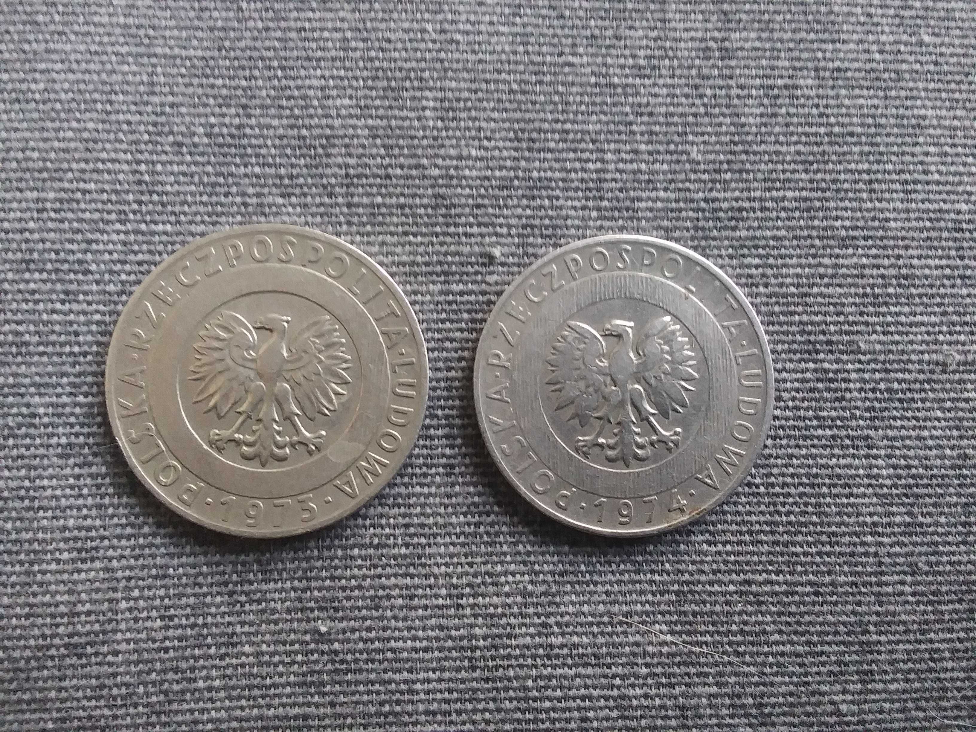 Stara moneta 20 zł złotych z 1973 rok 1974 obiegowa z PRL PLN kłos BZM