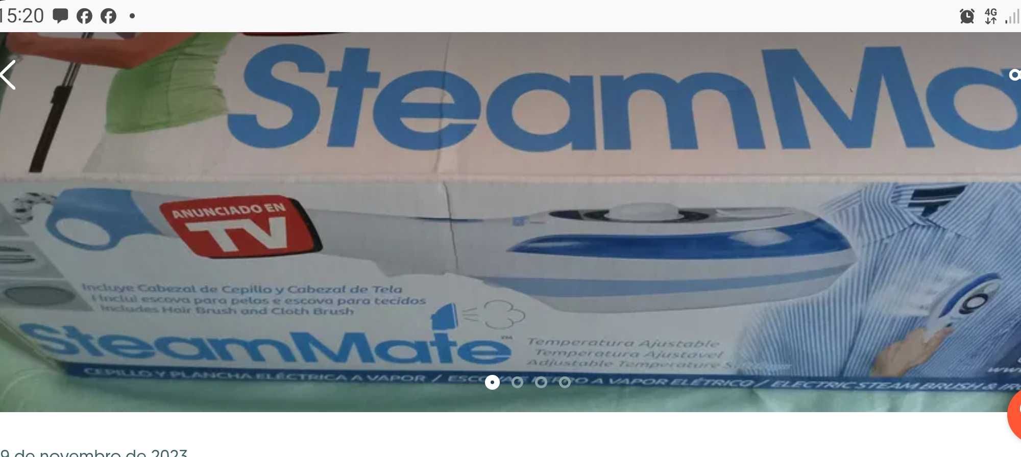 Ferro portátil para engomar, alisar, tirar pêlos e pó - SteamMate