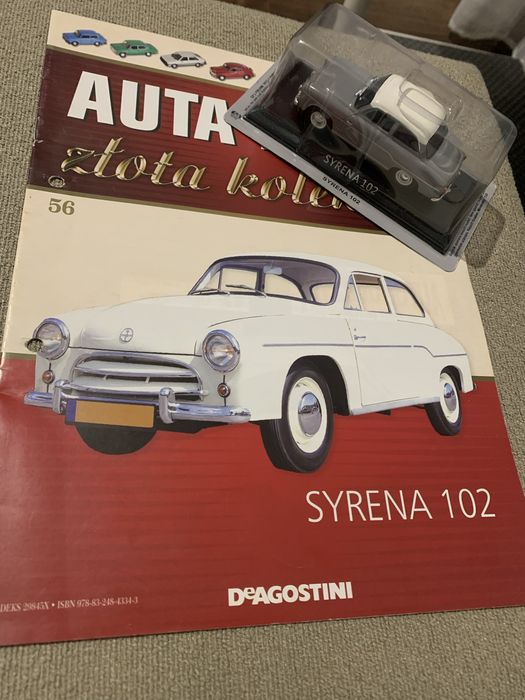 Syrena 102 auta prl-u zlota kolekcja De Agostini 1:43