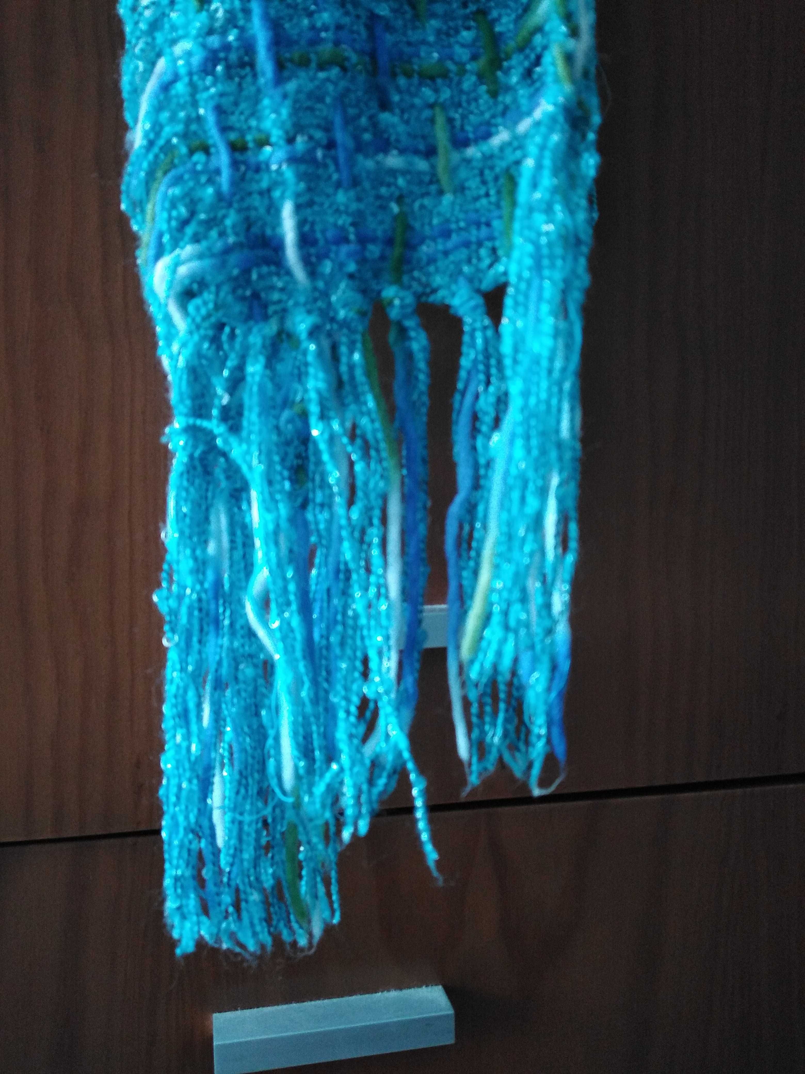 Echarpe de Lã Azul