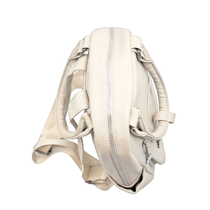 Beżowy plecak Maria C z dwoma uchwytami kremowy