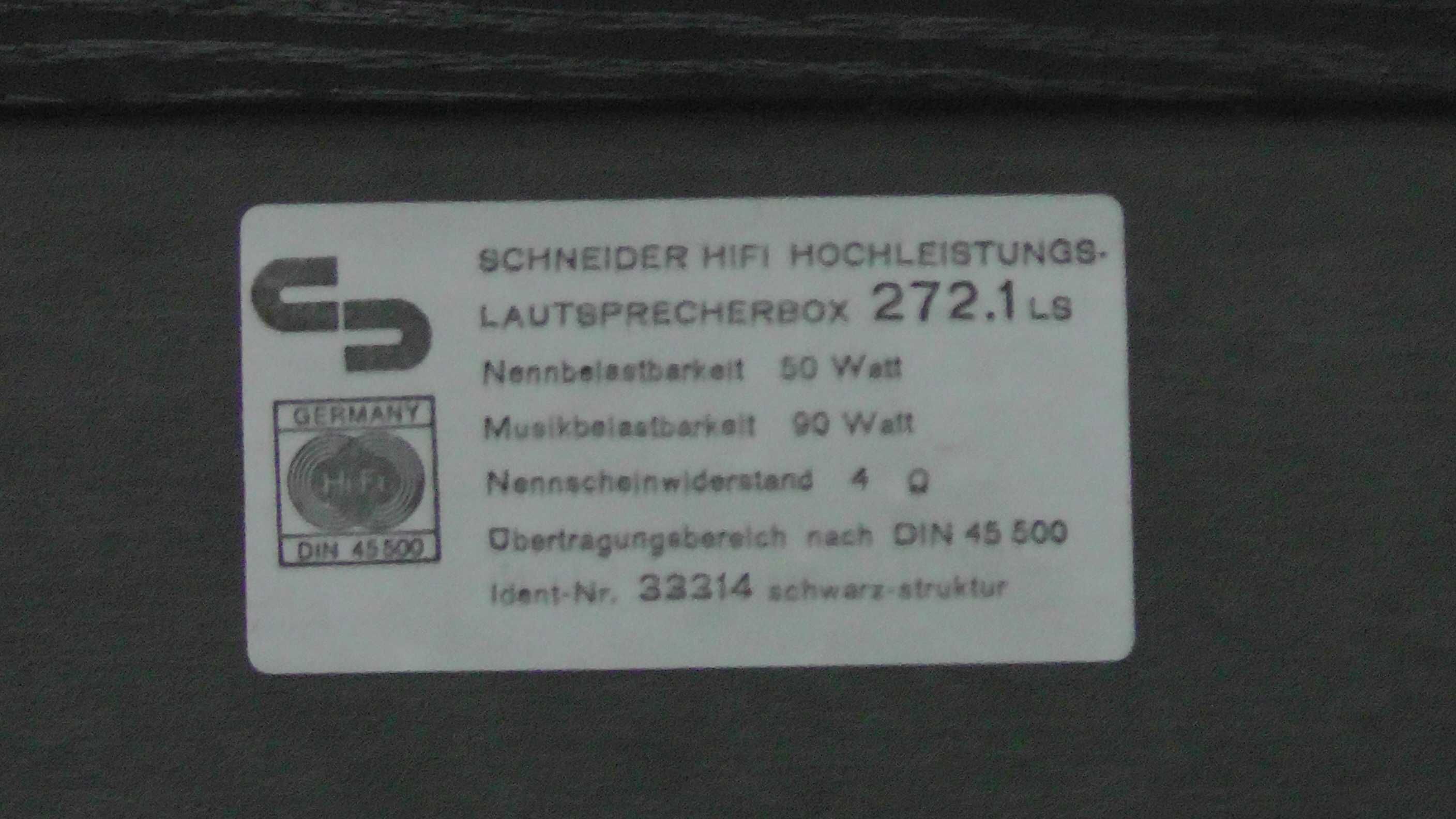 Kolumny Głośniki Schneider, 50w 4ohm, nie Altus Tonsil Unitra, Hi Fi