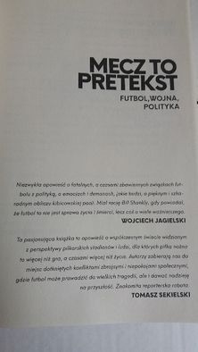 Książka o "Futbol, Wojna i Polityka"