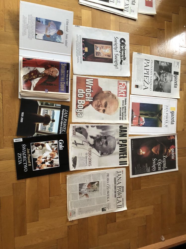 Gazety kwiecień 2005 śmierć Papieża Jana Pawła wybór Benedykta