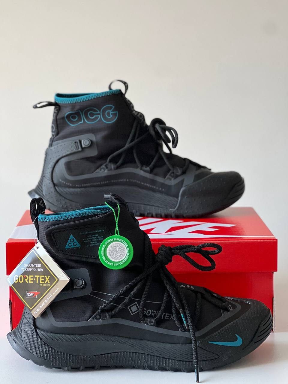 Nowy buty Nike ACG Terra Antarktik Black\Blue Gore Tex