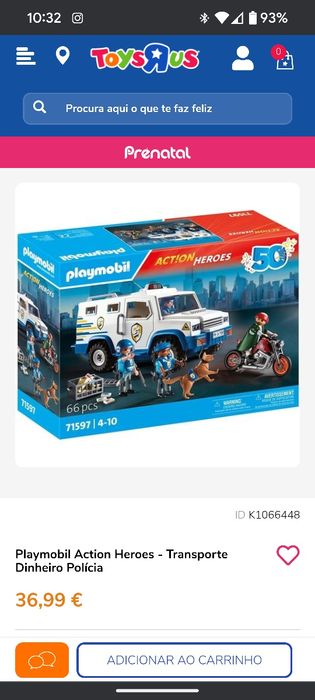 Playmobil 71597 - Transporte dinheiro polícia