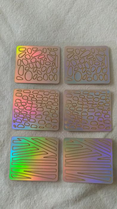 Szablony do malowania paznokci 8 sztuk