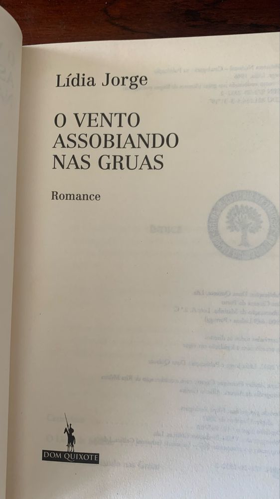 O Vento Assobiando nas Gruas
