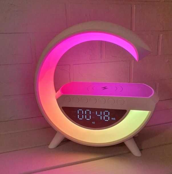 Уникальный ночник/будильник с беспроводной зарядкой Лампа серии G