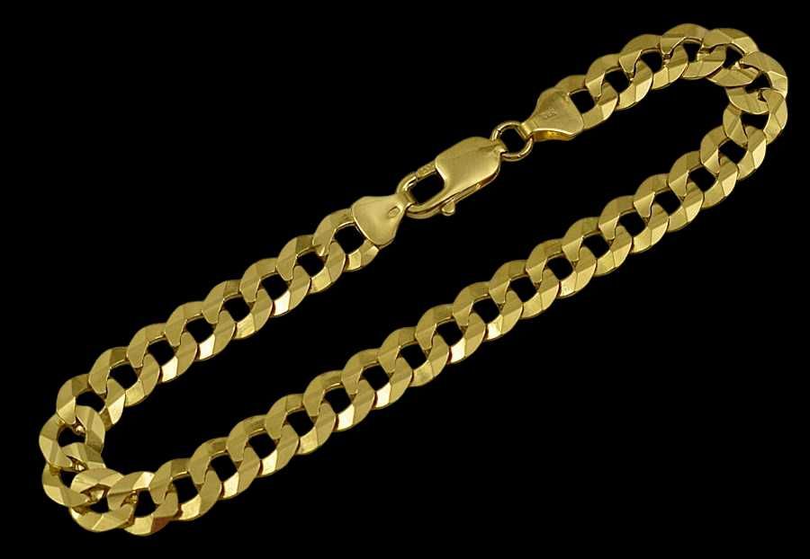 Bransoleta złota Pancerka 8,30 mm szer. pr 585