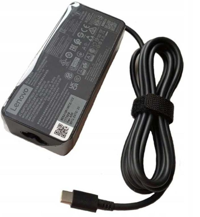 Oryginalny nowy zasilacz Lenovo 65W 20V 3.25 A wtyk USB-C +k.zasilając