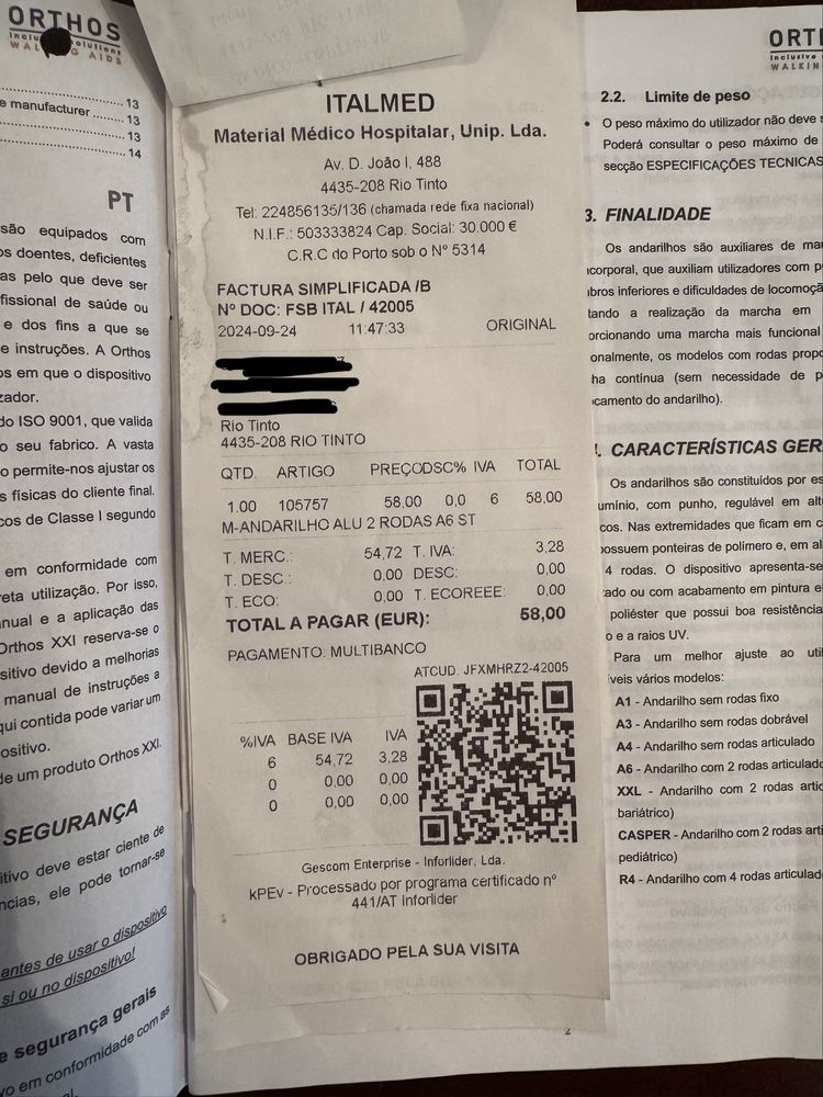 Vendo andarilho praticamente novo - ortopedia