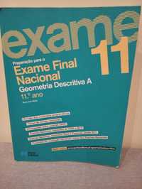 Livro preparação para exame Geometria Descritiva A , 11. ° ano
