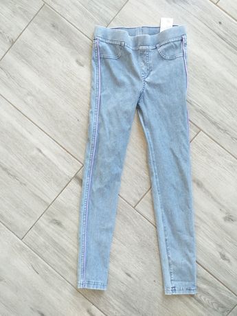 Spodnie tregginsy h&m roz 134 jeansy jegginsy