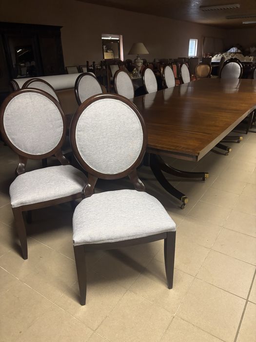 Mega Stół Angielski 18-20 osób + 12 krzeseł Meble Stylowe sklep zestaw