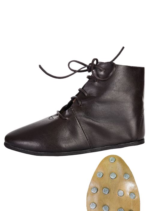 Średniowieczne Sznurowane Buty Do Kostki, Rozmiar 41 Nowość - Bm