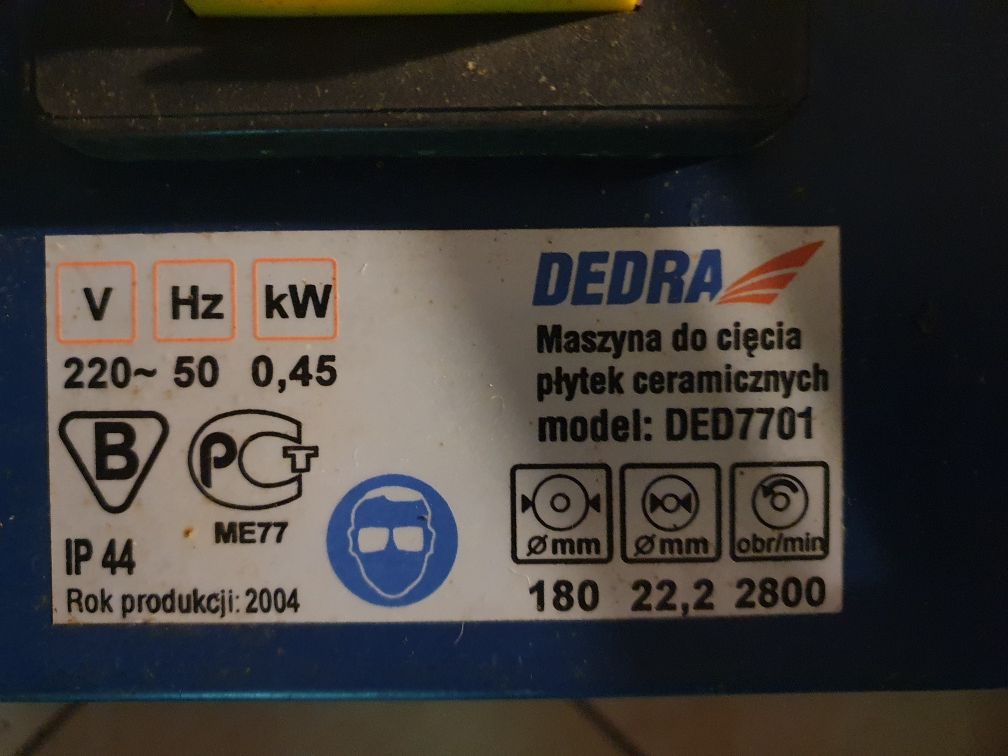 Dedra maszyna do ciecia plytek