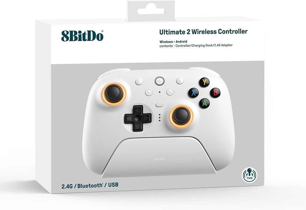 8BitDo Ultimate 2 Wireless‼️НОВІ‼️(2.4GHz) Геймпад + Сумка + Накладки