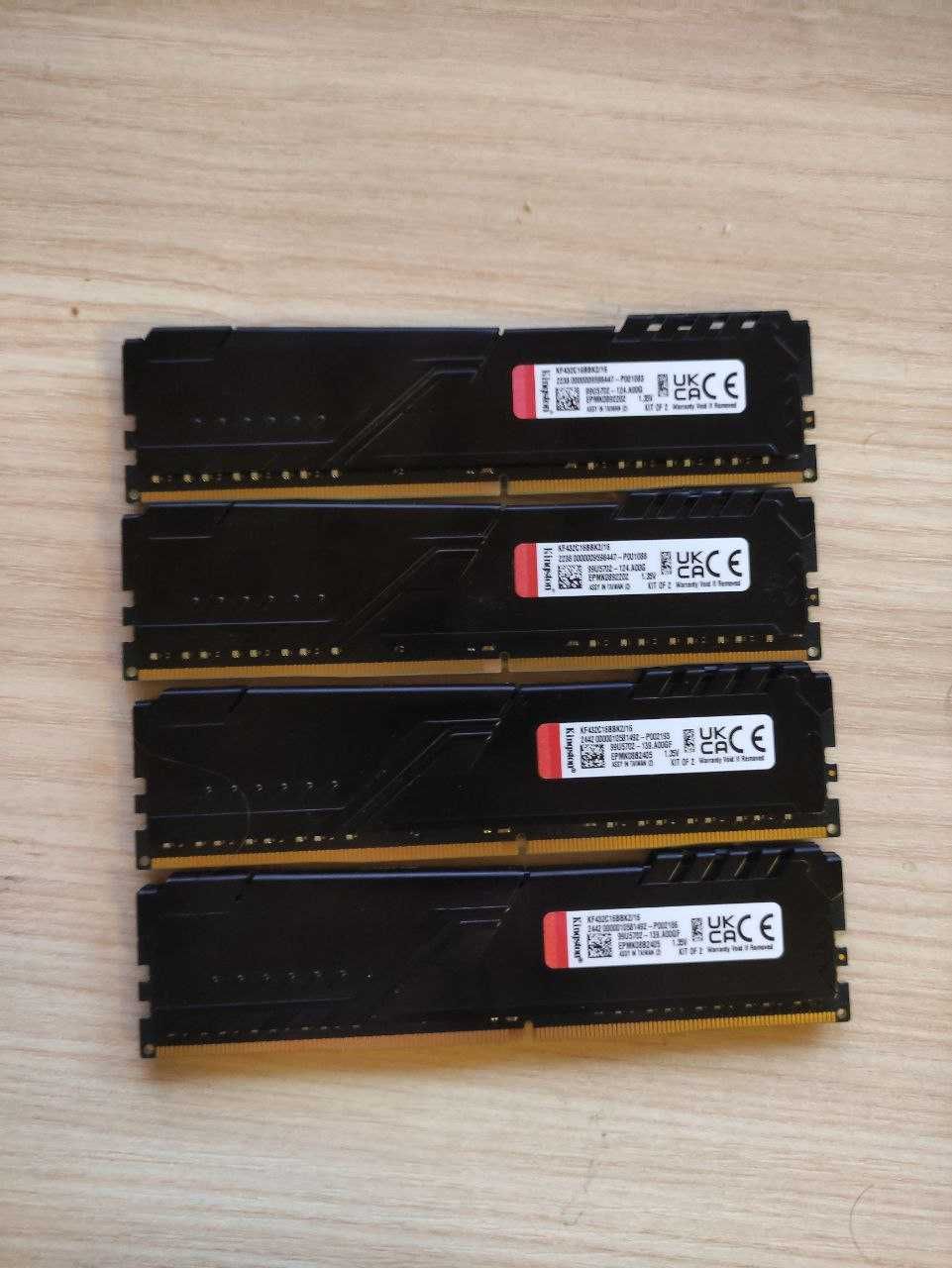 ОЗУ Kingston DDR4 32GB (4x8GB) 3200Mhz FURY