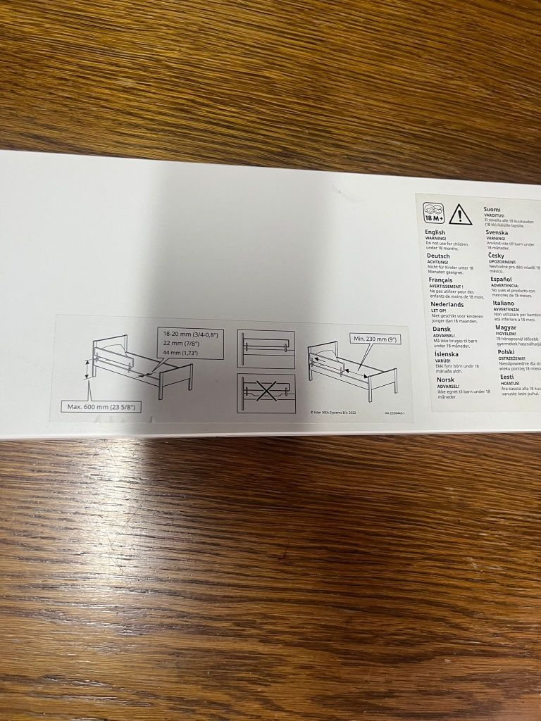 Barierka do łóżeczka łóżka Ikea nattapa biała uniwersalna