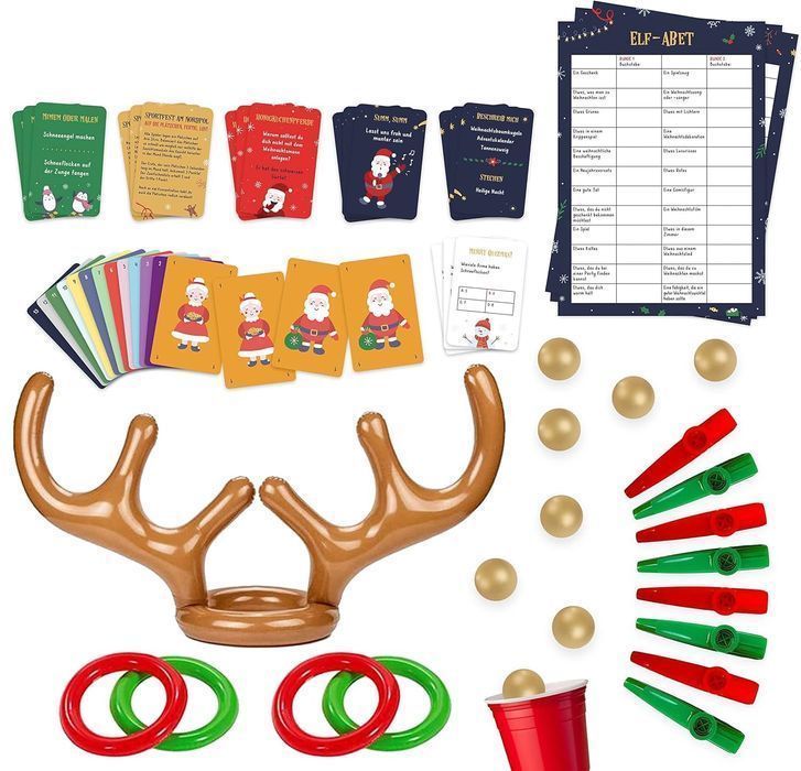 GUTTER GAMES Zestaw 12 Gier Zabawne Świąteczne Gry Imprezowe