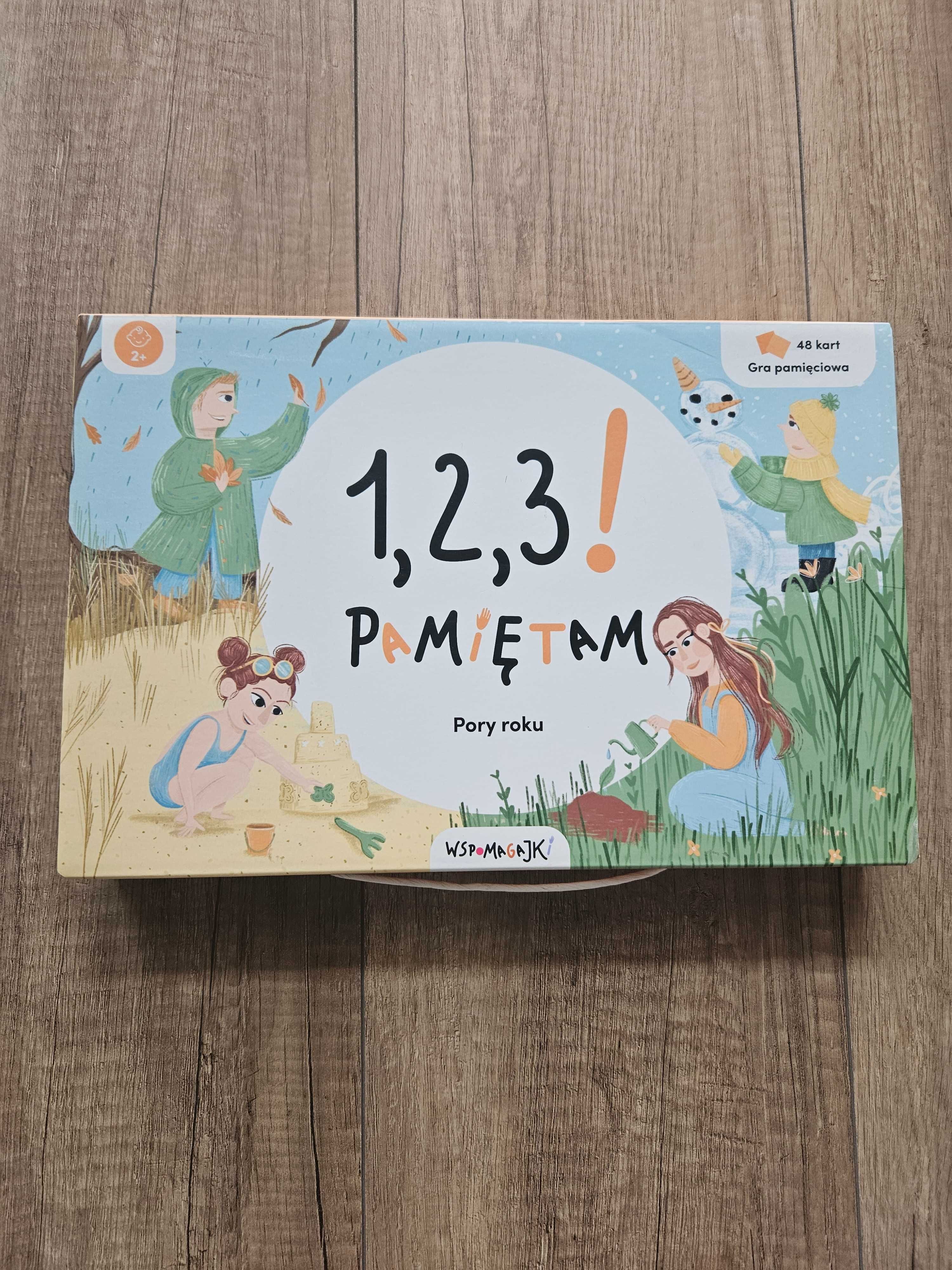Gry edukacyjne 1,2,3! Pamiętam; 1,2,3! S.zukam Wspomagajki