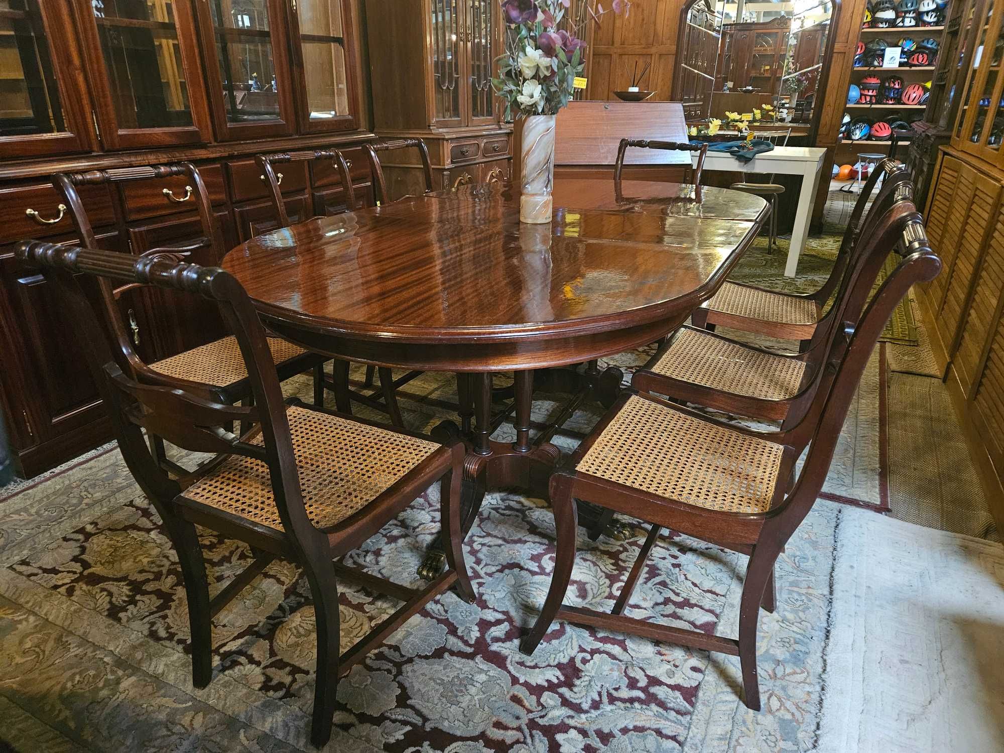 Cadeiras de sala em madeira e palhinha - estilo Imp