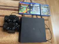 Konsola ps4 slim, pady, gry