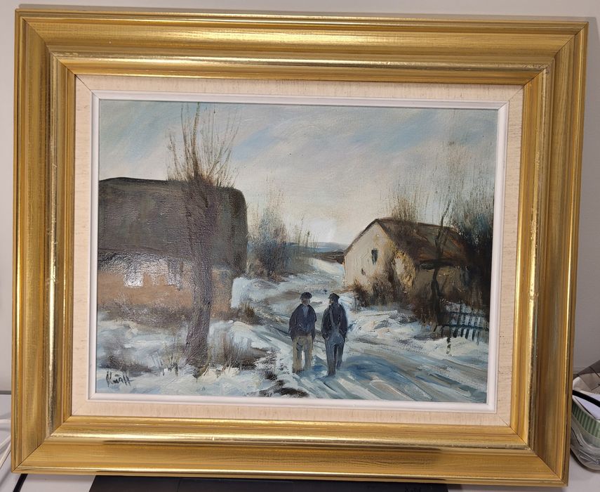 Obraz Olejny Kurt Haugaard 56x46