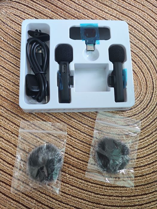 Бездротові петличні мікрофони 2 шт.