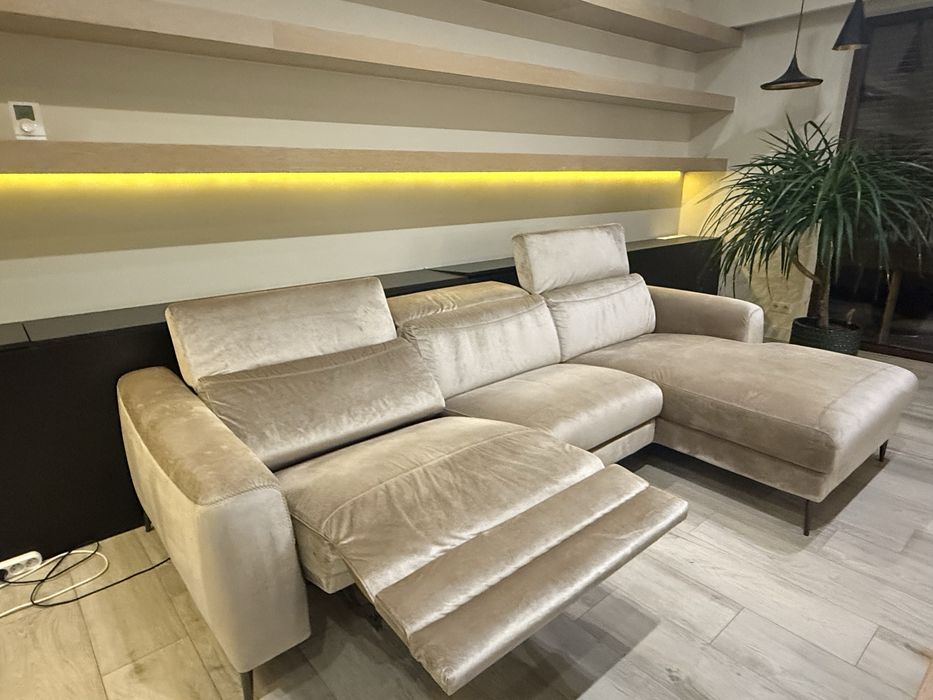 Kanapa Kler Capriccio , siedzisko, elektryczny wysuwany fotel! Idealna