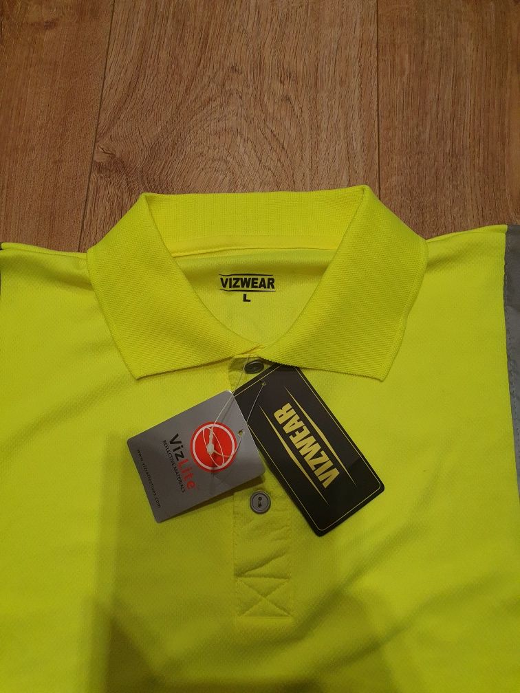 Nowa Koszulka sygnalizycyjna odblaskowa VIZWEAR r. L