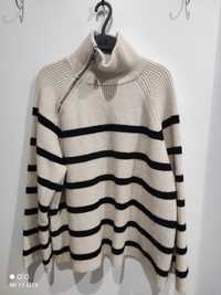 Sweter w paski Zara L/40