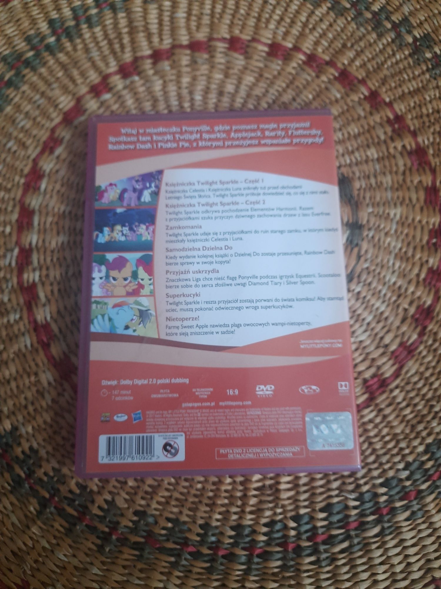 DVD z bajką My Little Pony - Przyjaźń to magia