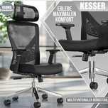 Ergonomiczne krzesło biurowe z regulowanymi podłokietnikami Kesser