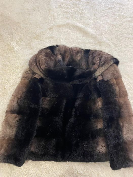 Полушубок норковий хс