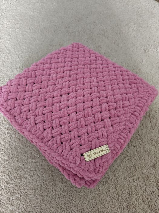 Kocyk z włóczki Alize Puffy Fine