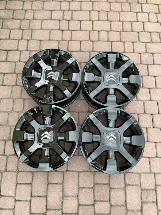 Oryginalne alufelgi Citroen OE C4 CACTUS 4x108 17 cali CZARNE