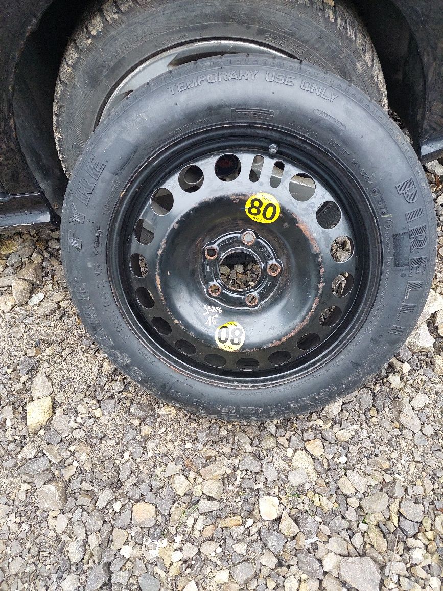 Koło dojazdowe saab 93 opel 5x110 Pirelli 125/85 r16 9-3 fl 2007r