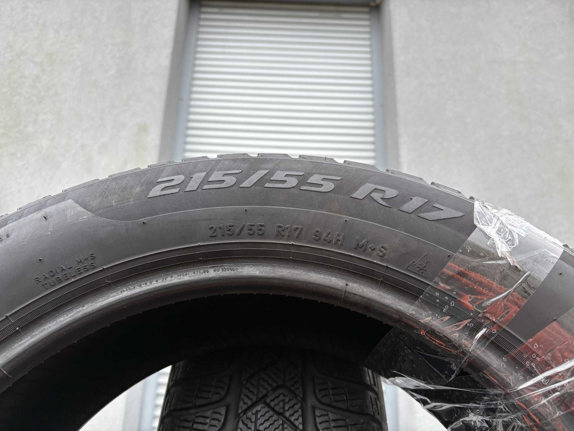 2szt zimowe 215/55R17 Pirelli 6,5mm 2021r POLEASINGOWE! Z9369 gwarancj